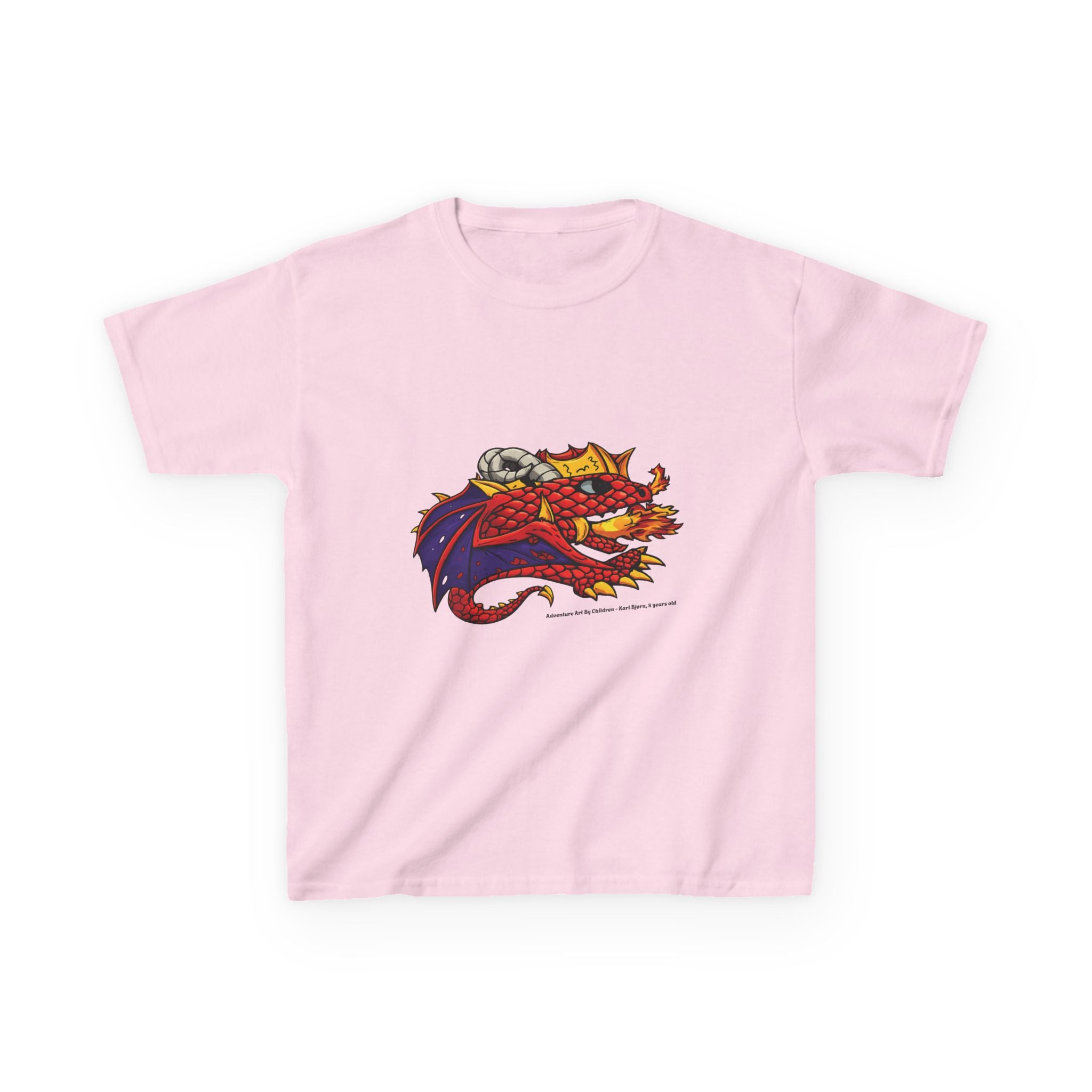 Red Fire Dragon - kids-size unisex graphic tee