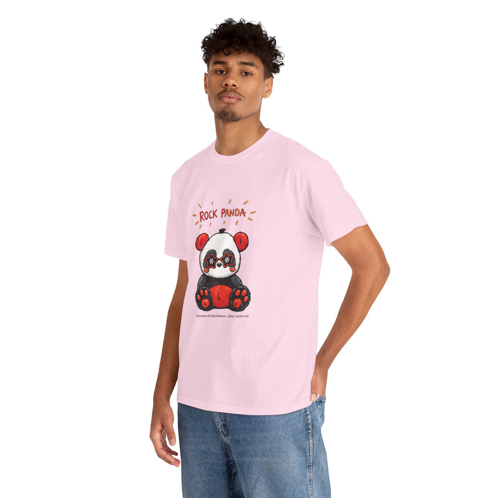 Rock Panda unisex grafisk t-shirt