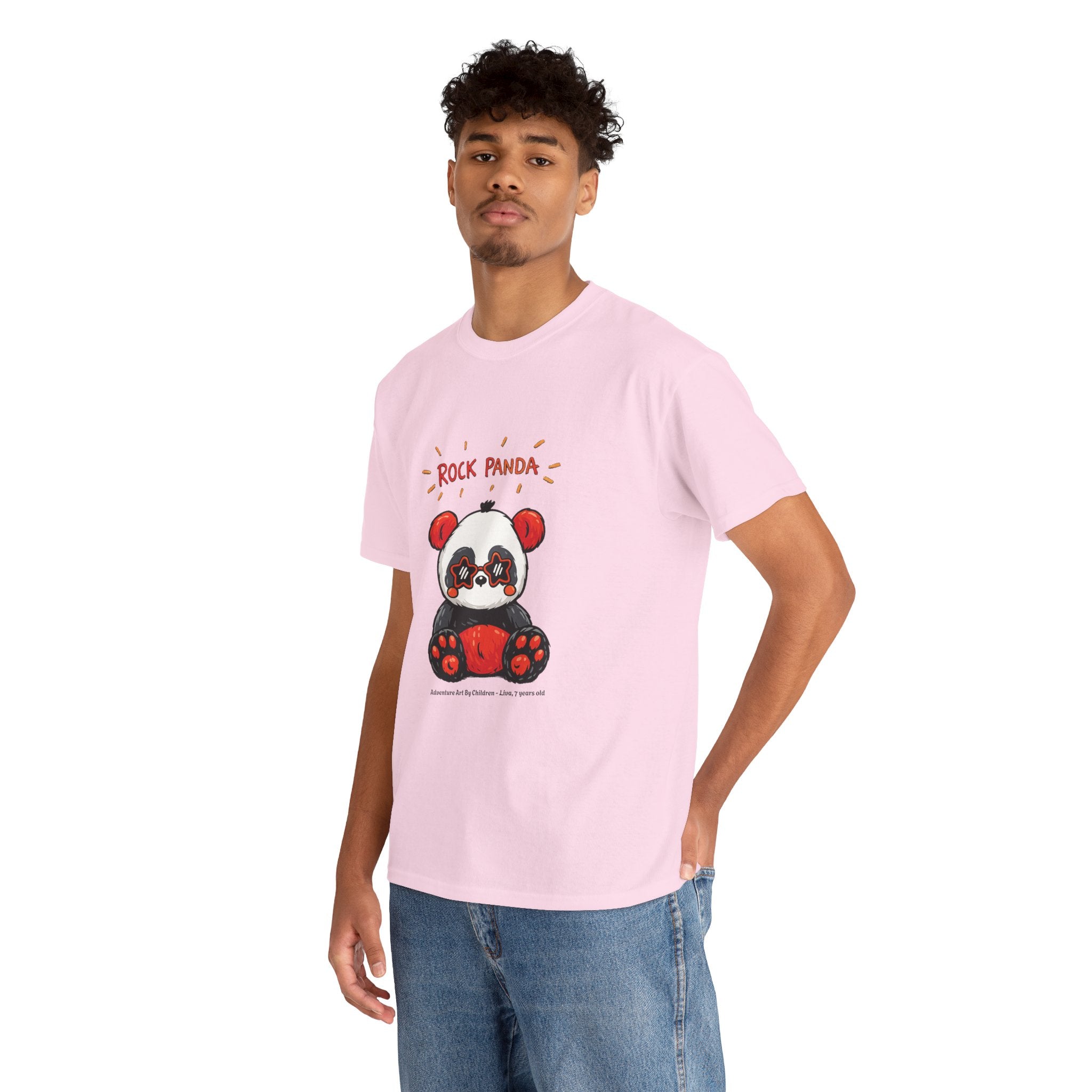 Rock Panda unisex grafisk t-shirt
