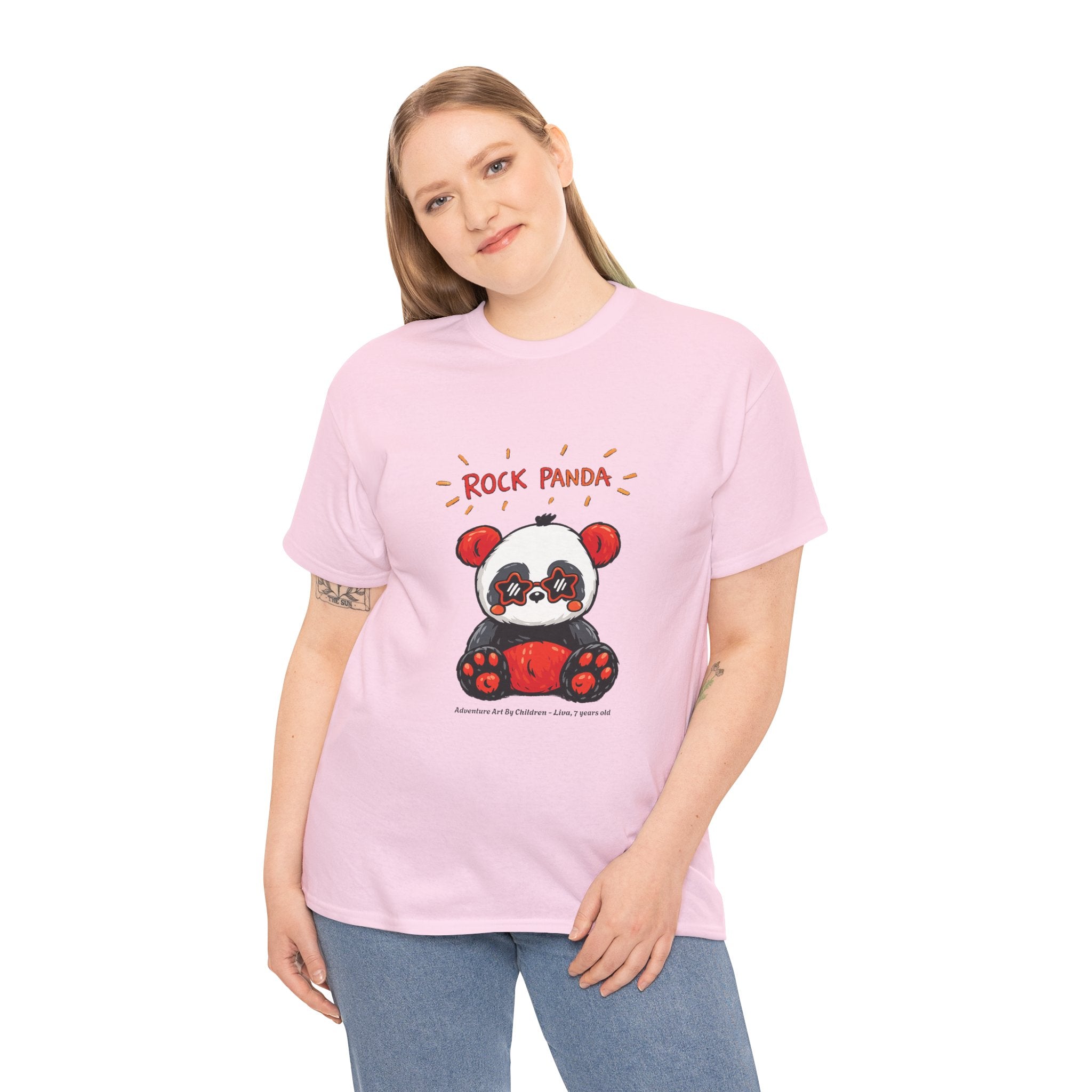 Rock Panda unisex grafisk t-shirt