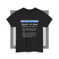 Scroll of Doom unisex grafisk t-shirt