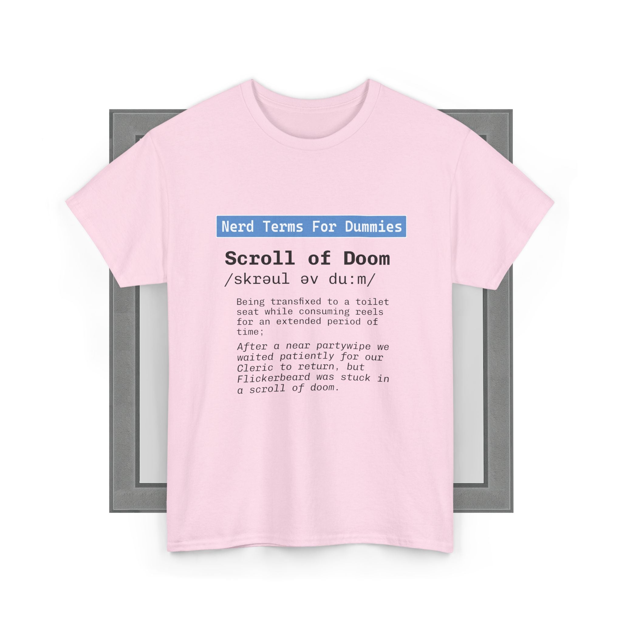 Scroll of Doom unisex graphic t-shirt