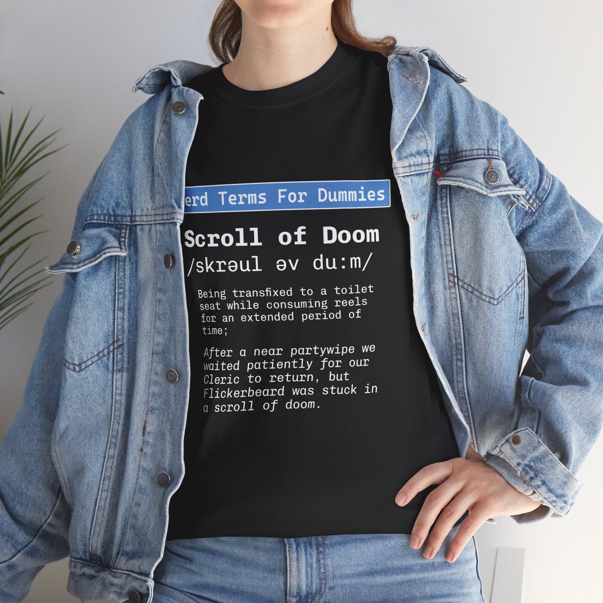 Scroll of Doom unisex graphic t-shirt