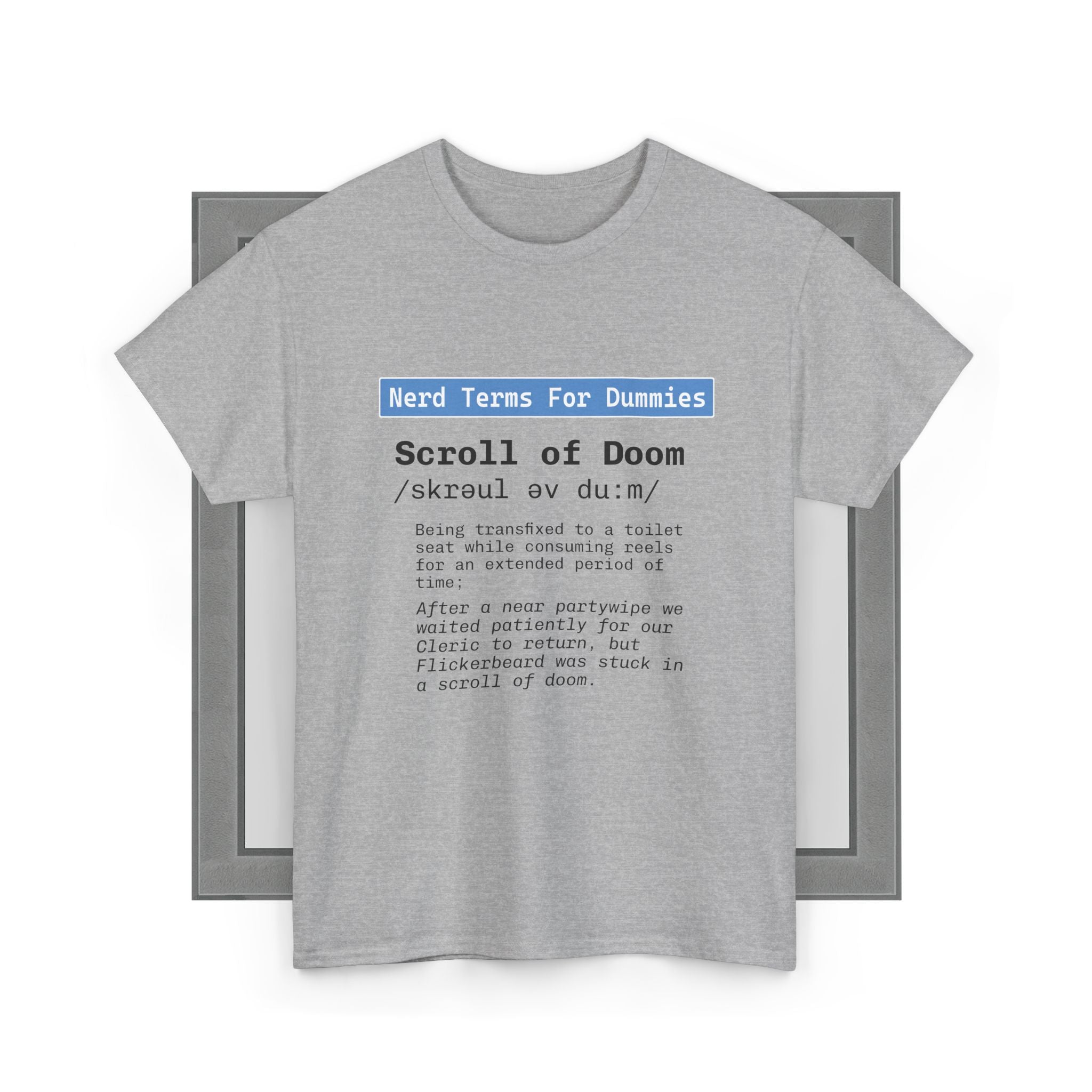 Scroll of Doom unisex graphic t-shirt