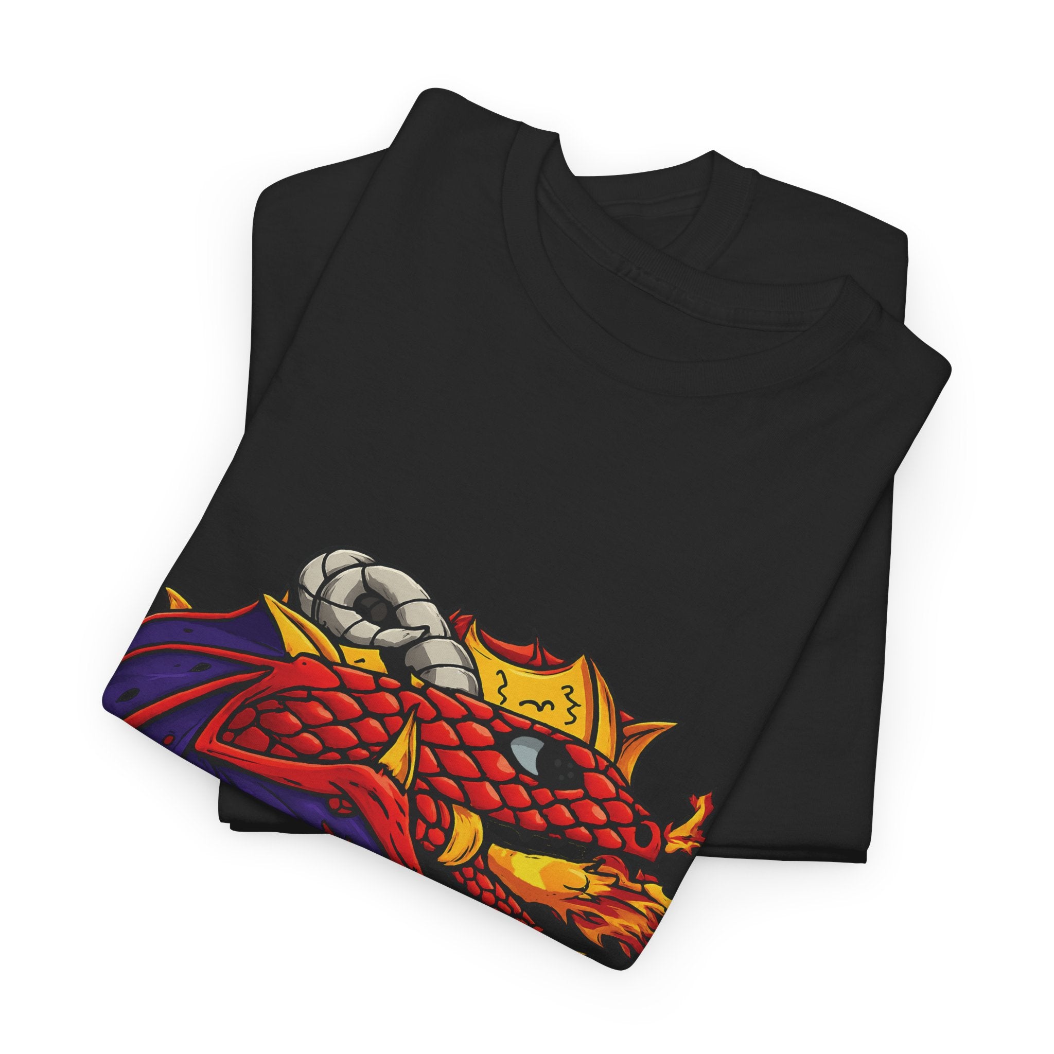 Rød Ilddrage unisex grafisk t-shirt