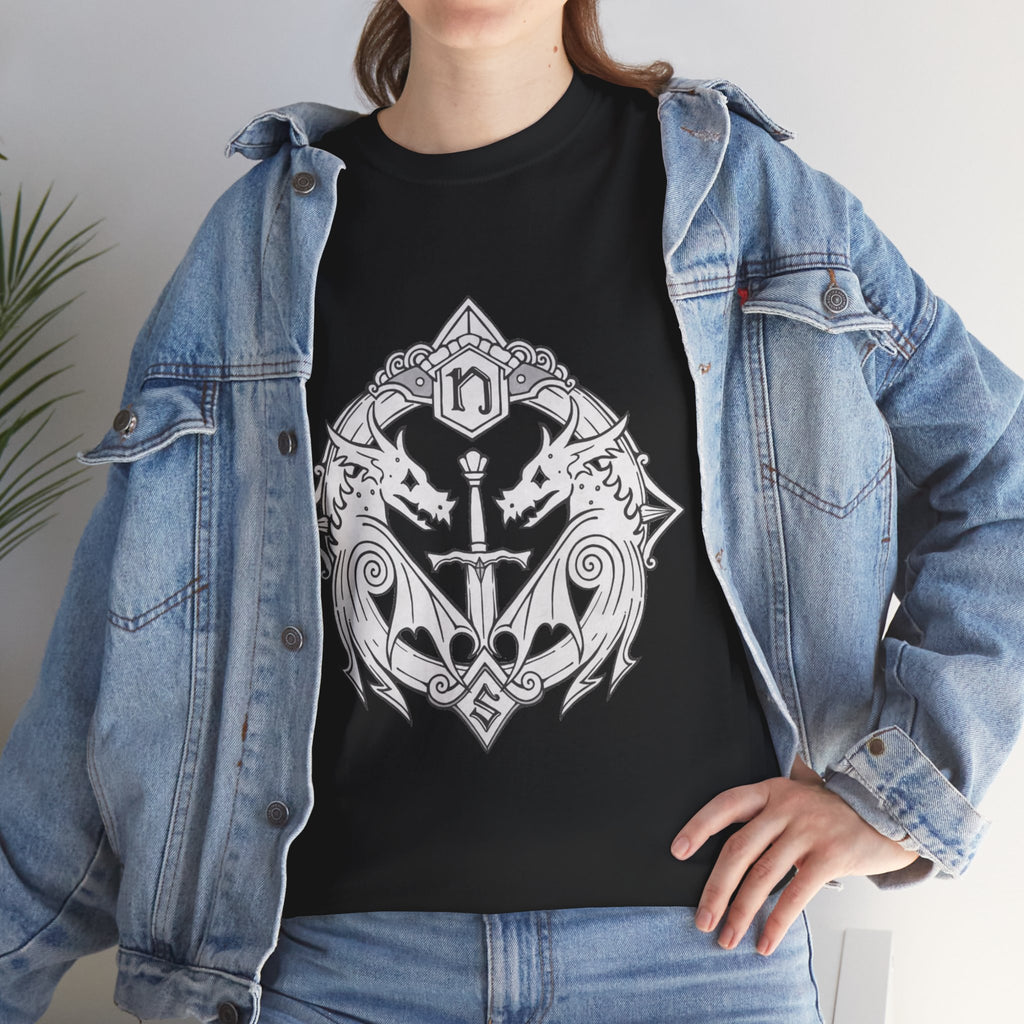 Drage kompasrose unisex grafisk t-shirt