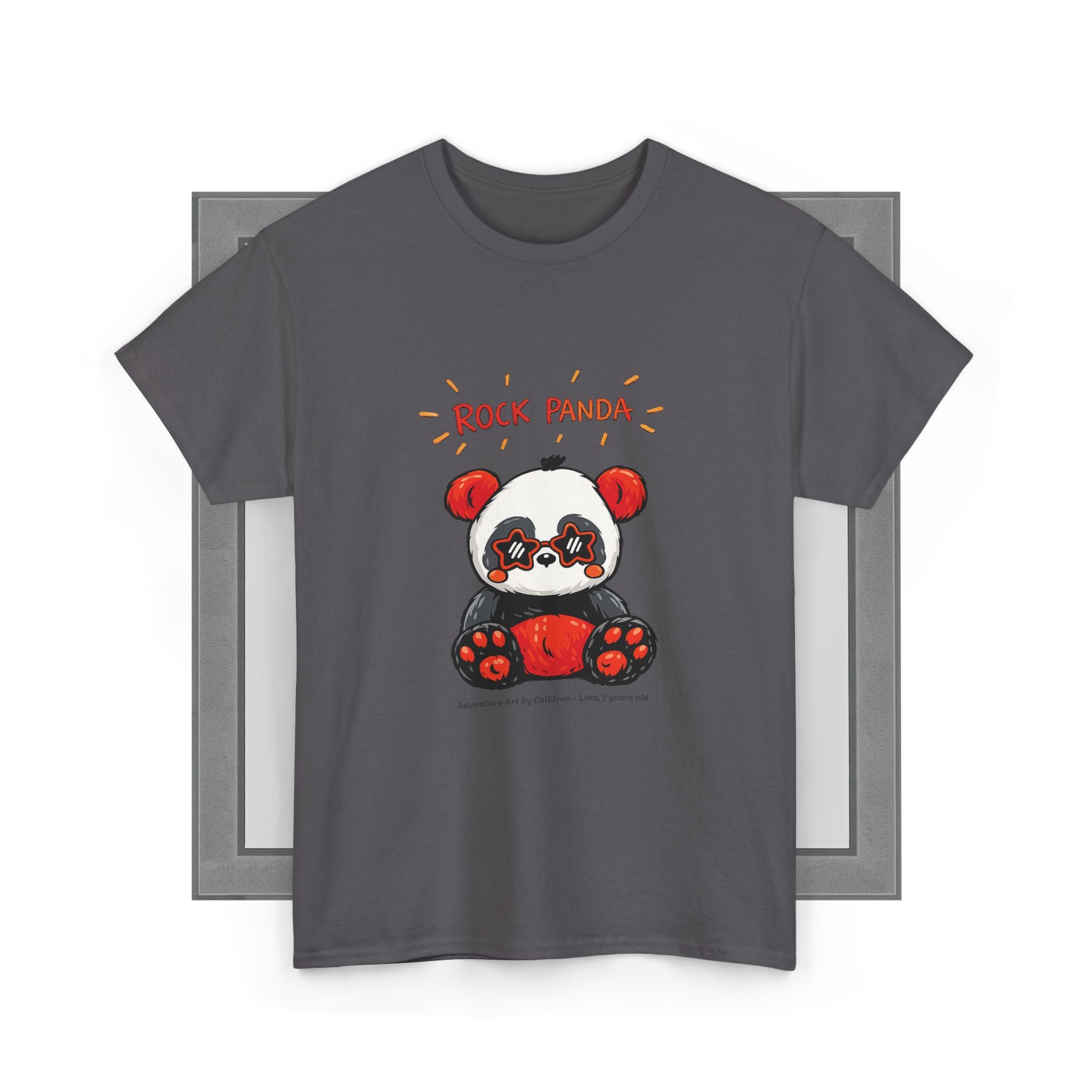 Rock Panda unisex grafisk t-shirt