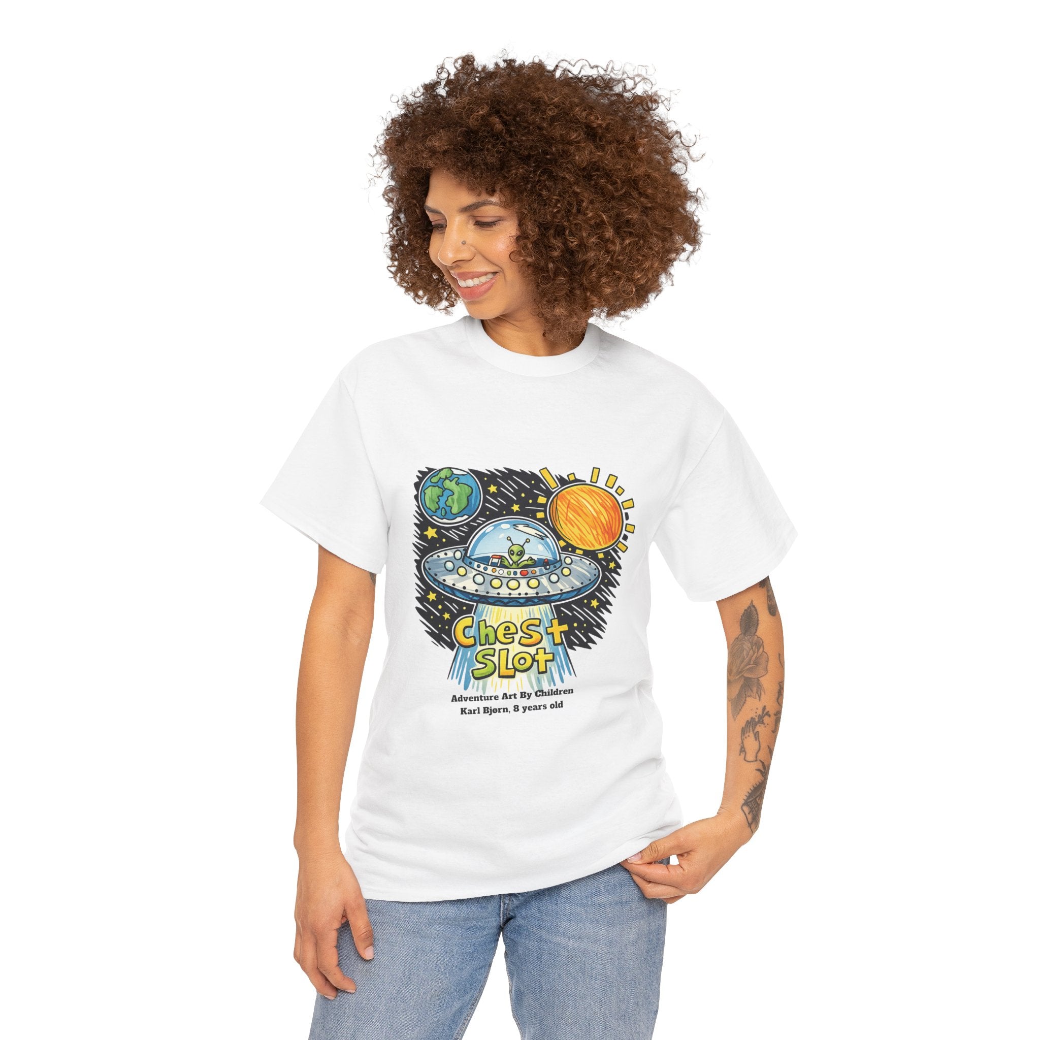 UFO unisex grafisk T-shirt