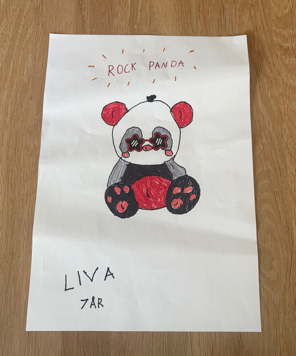 Rock Panda - kids-size unisex graphic tee