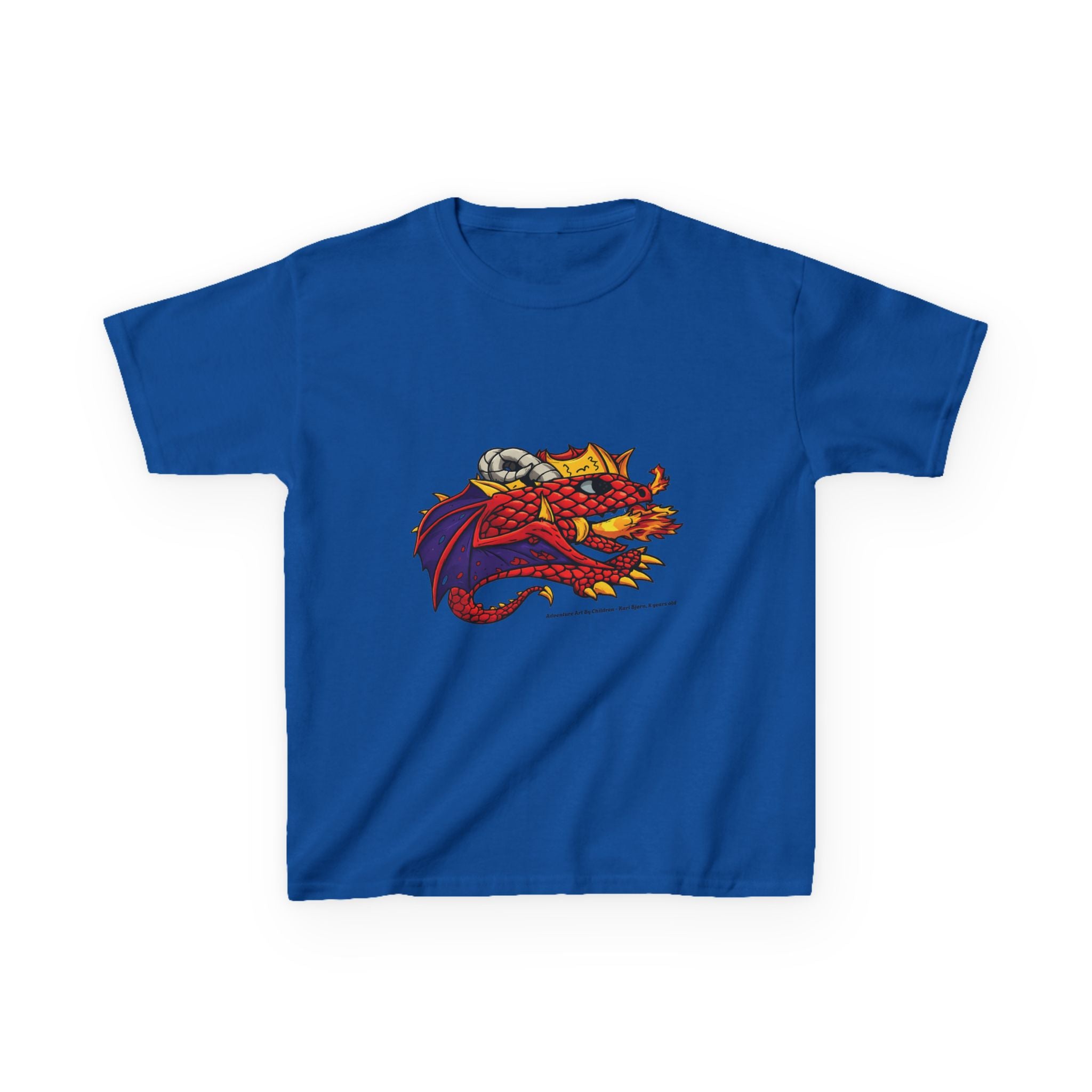 Red Fire Dragon - kids-size unisex graphic tee