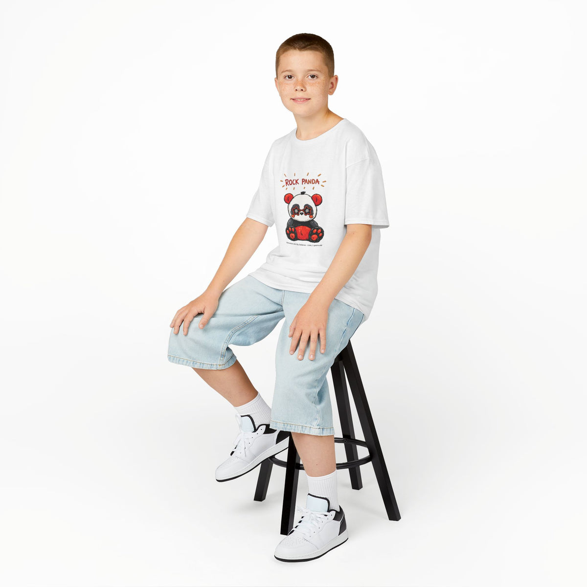 Rock Panda - kids-size unisex graphic tee