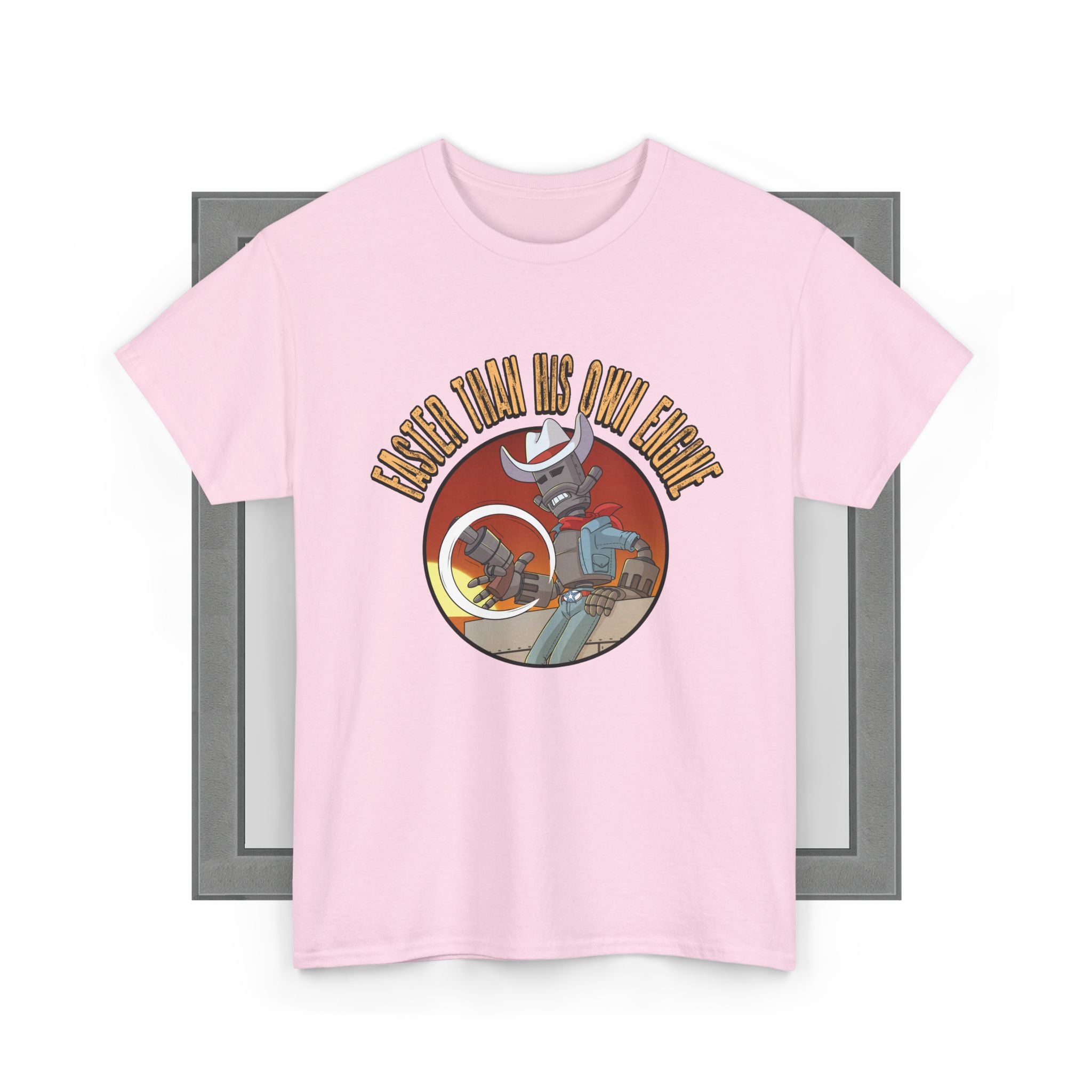 Faster Than His Own Engine unisex graphic t-shirt