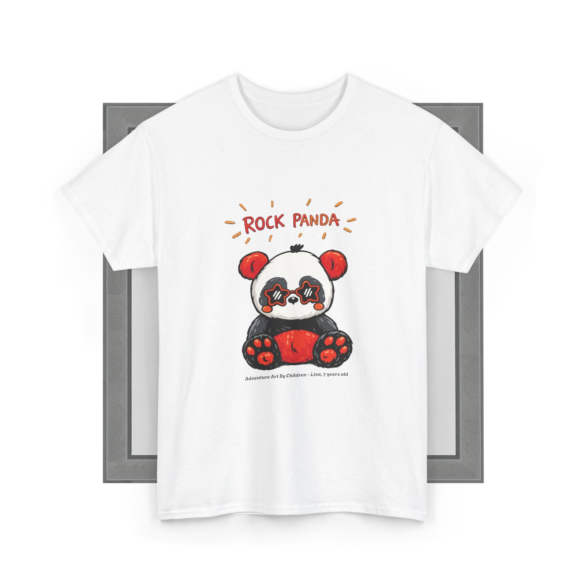 Rock Panda unisex grafisk t-shirt