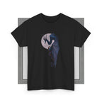 Forsiden af Blå drage unisex T-shirt med tryk