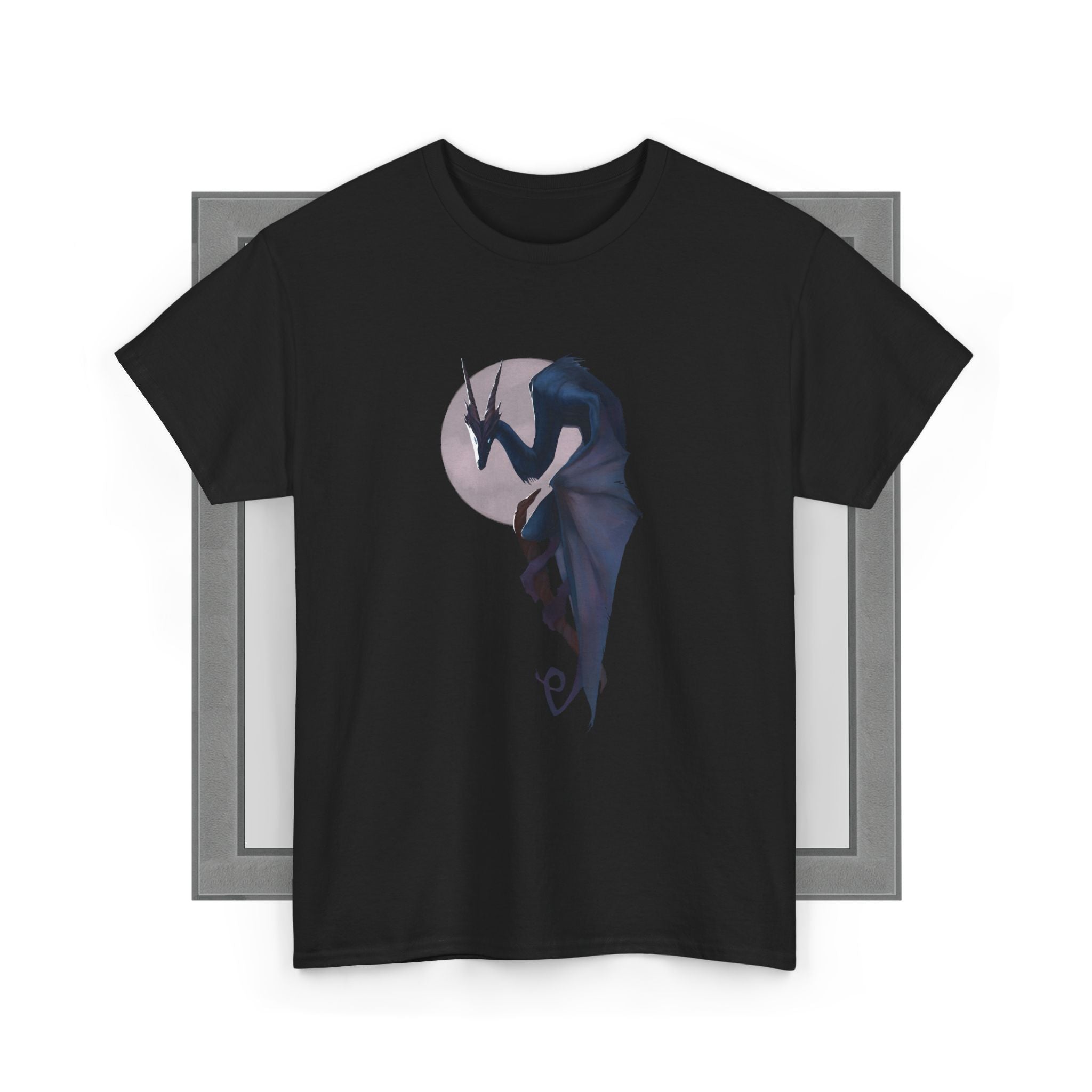 Blå drage unisex grafisk T-shirt