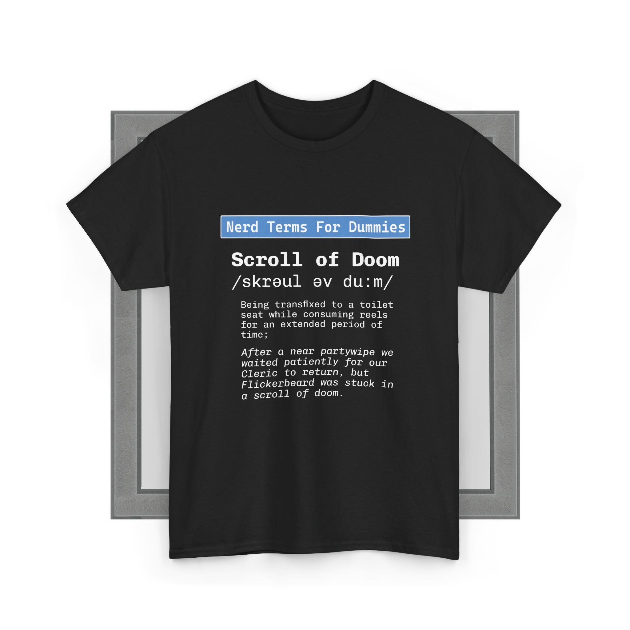 Scroll of Doom unisex graphic t-shirt
