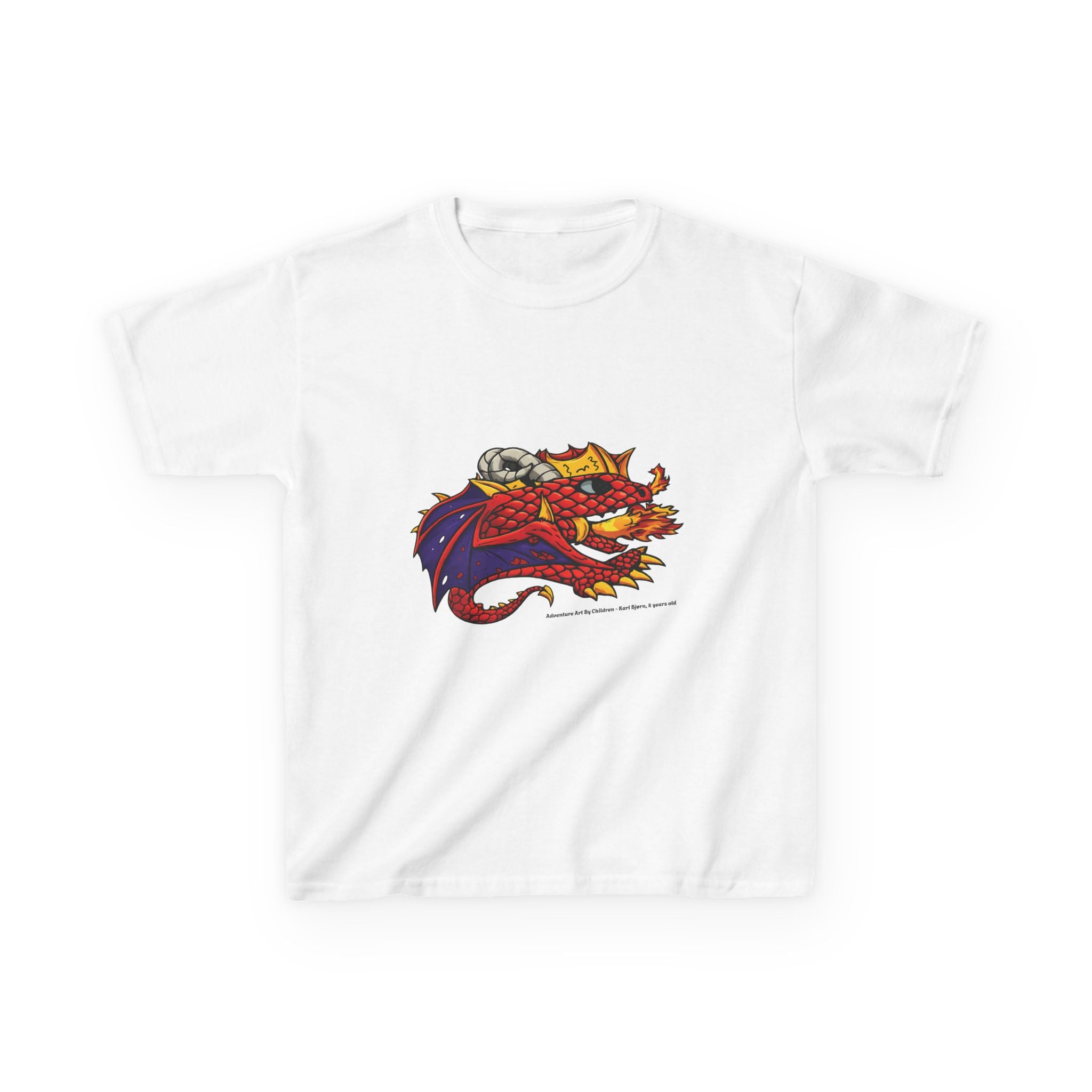 Red Fire Dragon - kids-size unisex graphic tee