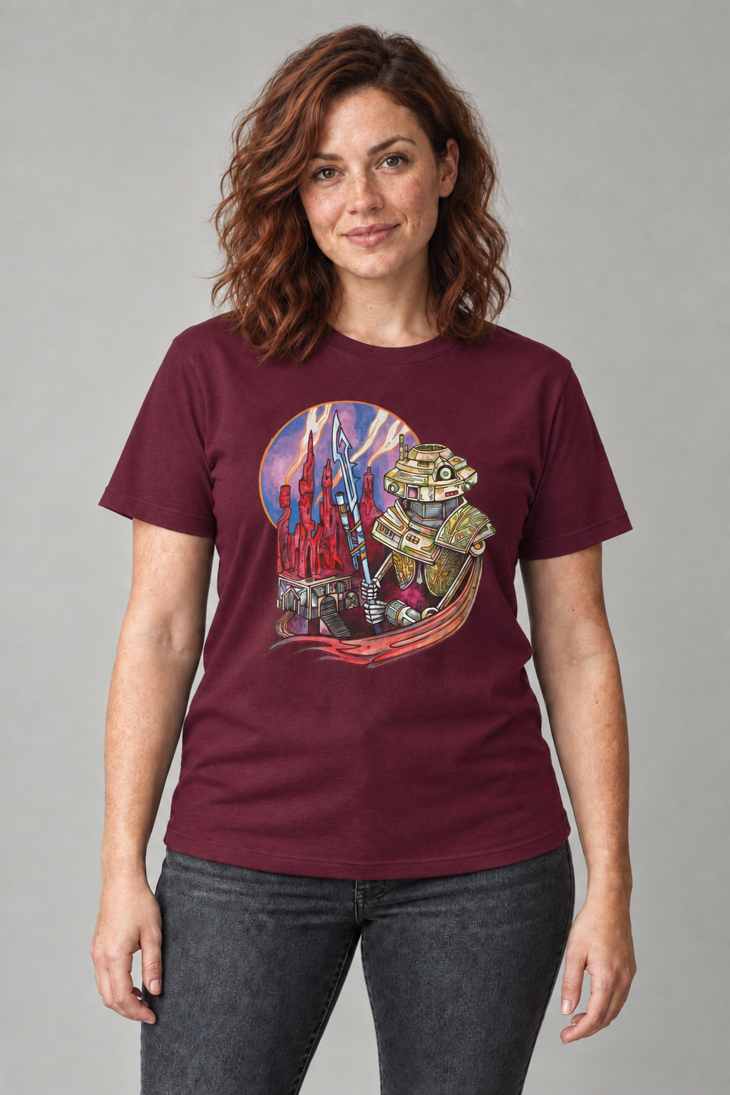 Eye-Droid unisex T-shirt med tryk