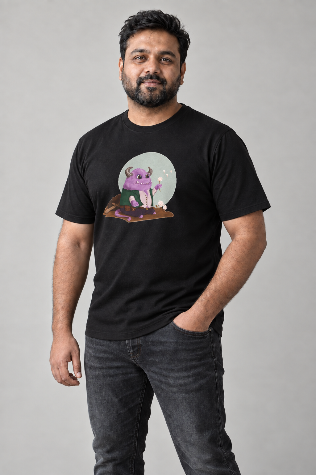 Scary Harry Monster unisex T-shirt med tryk