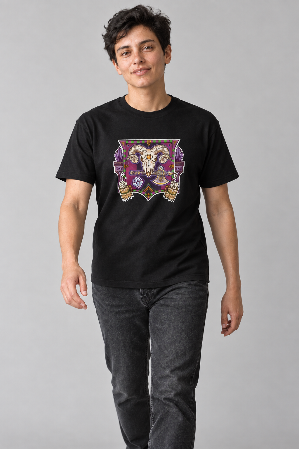 The Goat unisex T-shirt med tryk